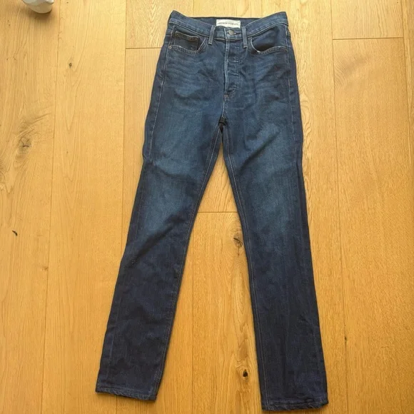 ARITZIA Denim Forum Blue Slim Straight Jeans - 25 - Picture 3 of 12